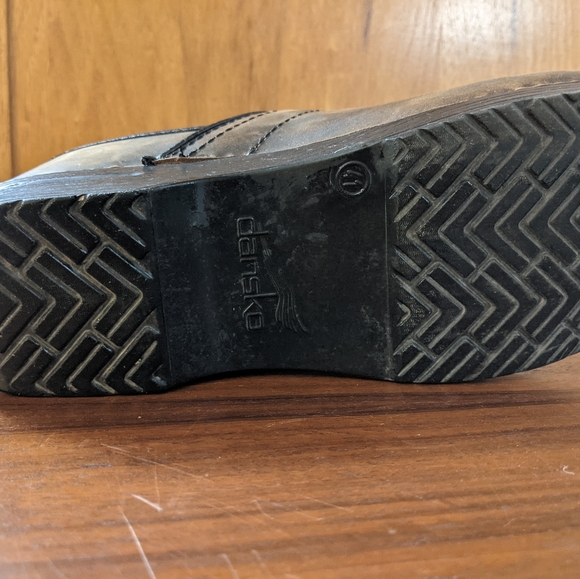 Dansko Brown Leather Clogs Size 41 Great Condition - Picture 4 of 6